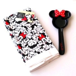 Disney MINNIE MOUSE 2 Kitchen Towels & Spoon Rest